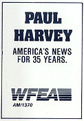 1987 WFEA ad for Paul Harvey